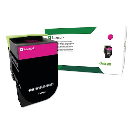 Lexmark Return Program High-Yield Toner, 3,000 Page-Yield, Magenta, TAA Compliant 80C0HMG